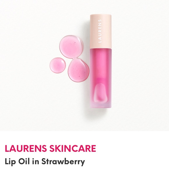 Laurens Strawberry Lip Oil infused with Shea Oil & Vitamin E - Picture 1 of 13